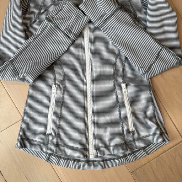 Lululemon Define Jacket 4 White Gray Full Zip Workout Athleisure Yoga Running - Picture 5 of 9